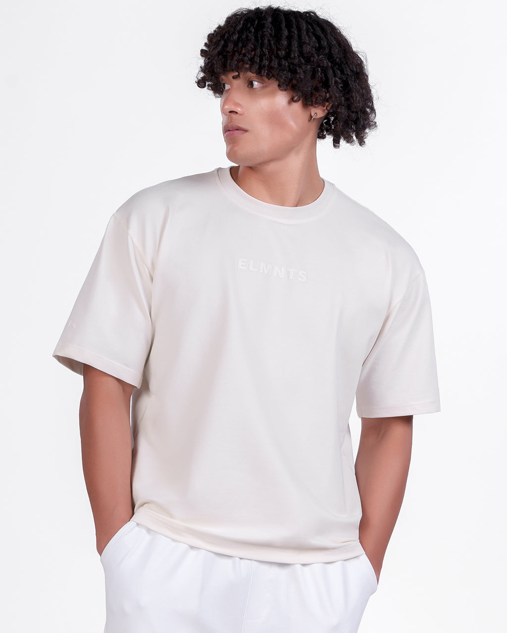 Bone White Oversized Tee — Signature