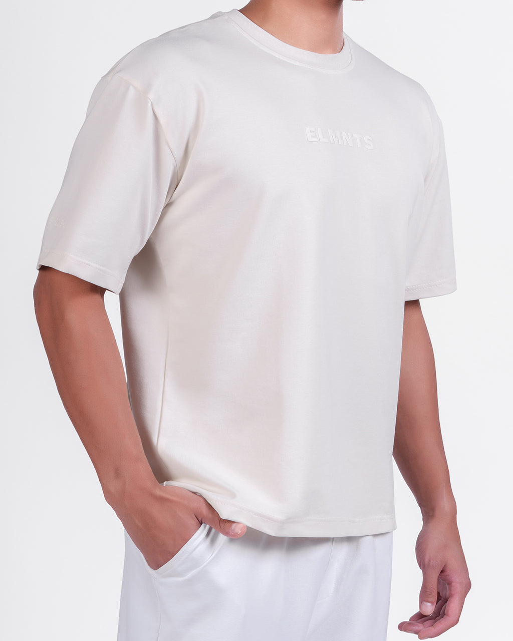 Bone White Oversized Tee — Signature - 2