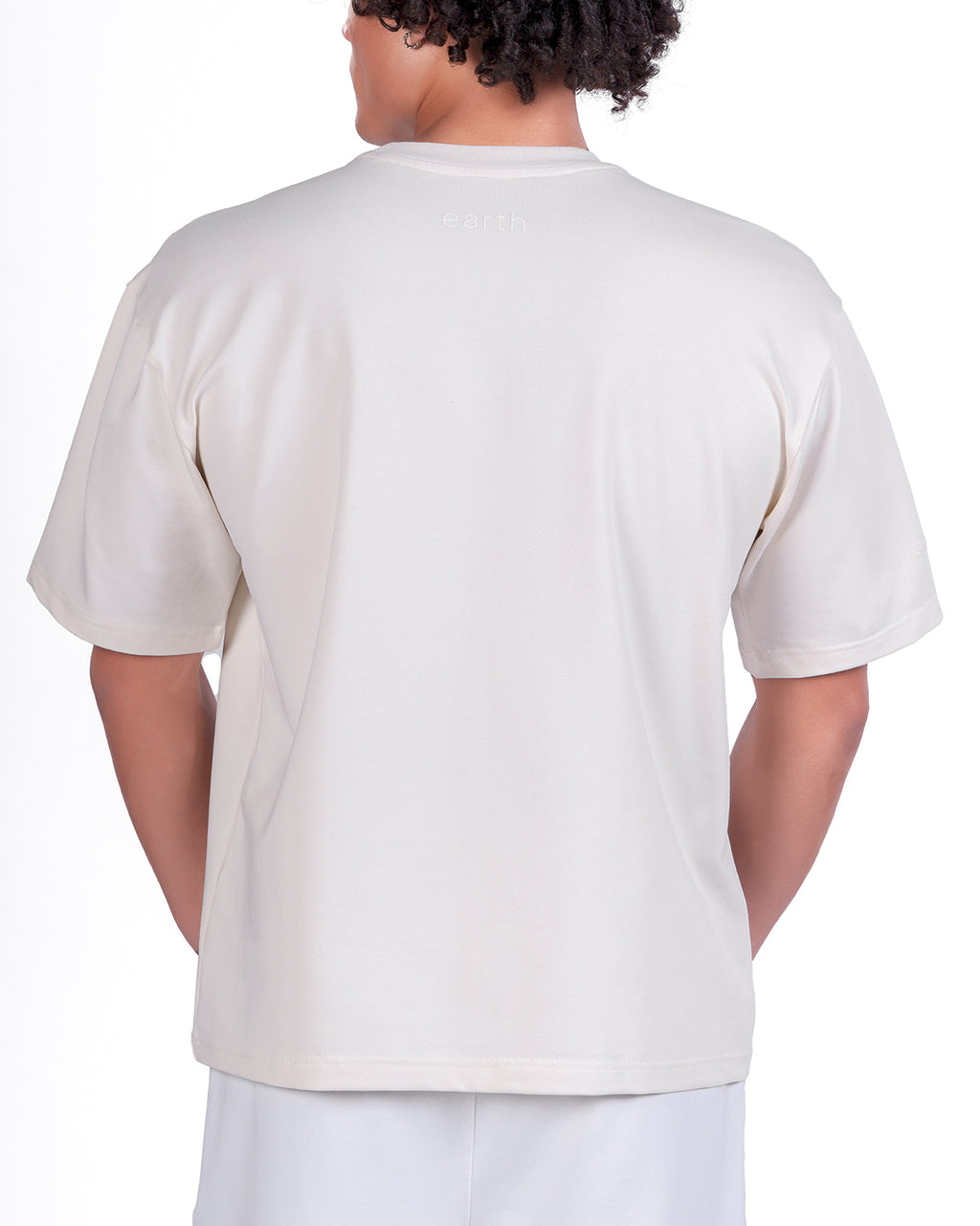 Bone White Oversized Tee — Signature - 3