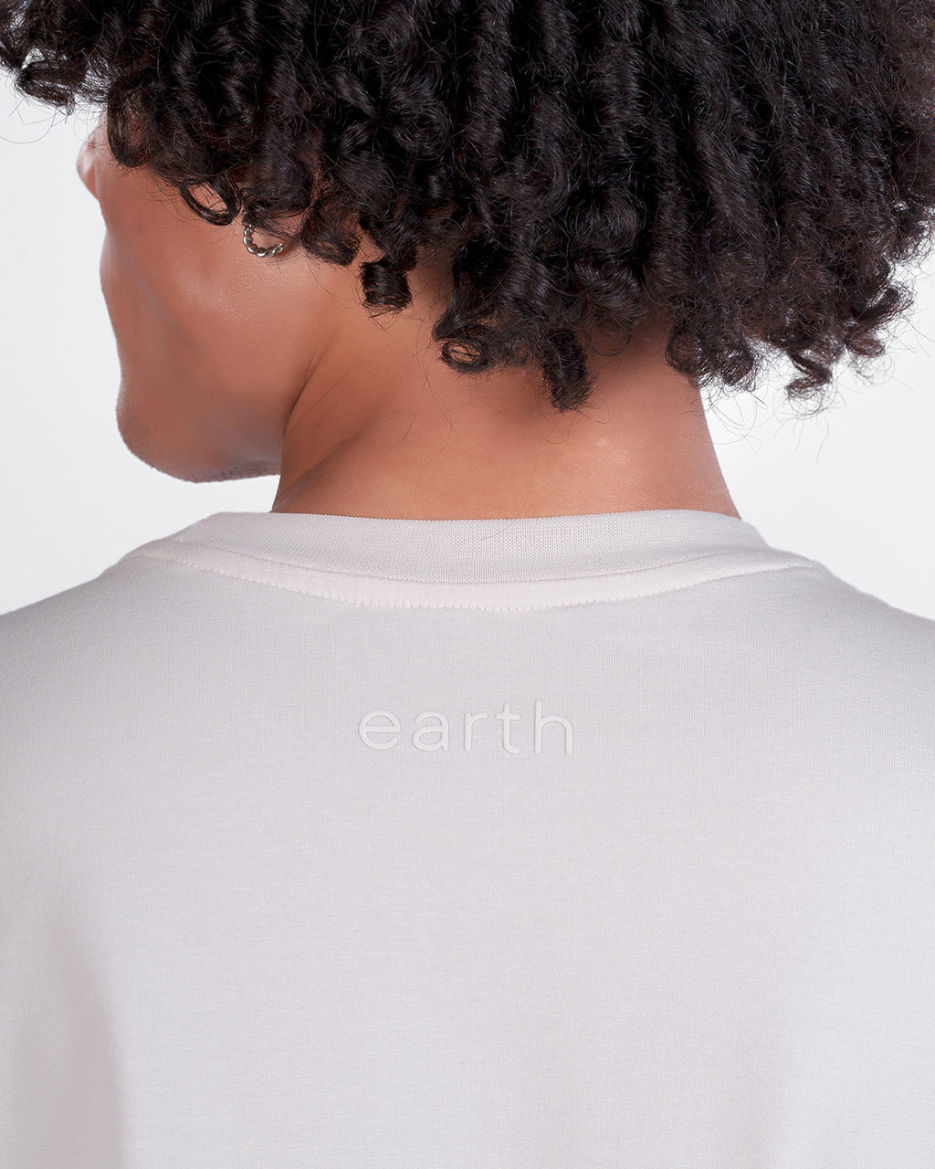 Bone White Oversized Tee — Signature - 4
