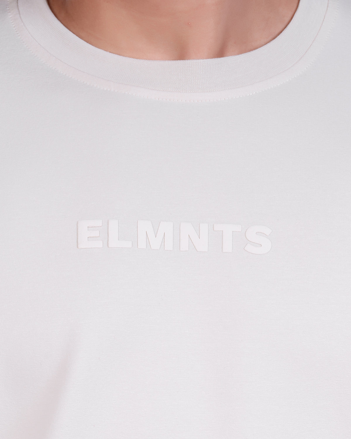 Bone White Oversized Tee — Signature - 5