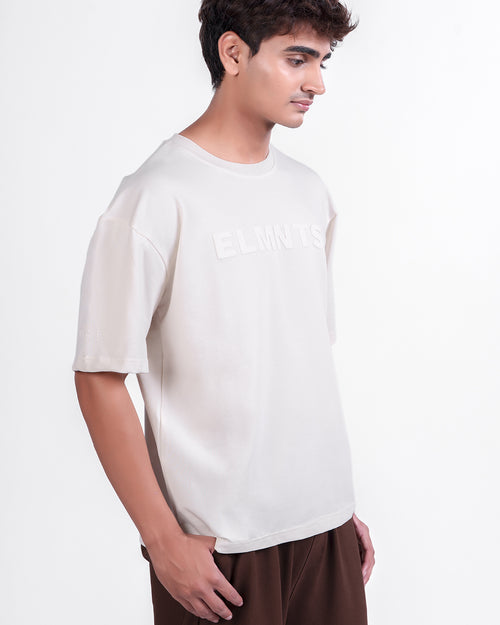 Bone White Oversized Tee — Statement - 3