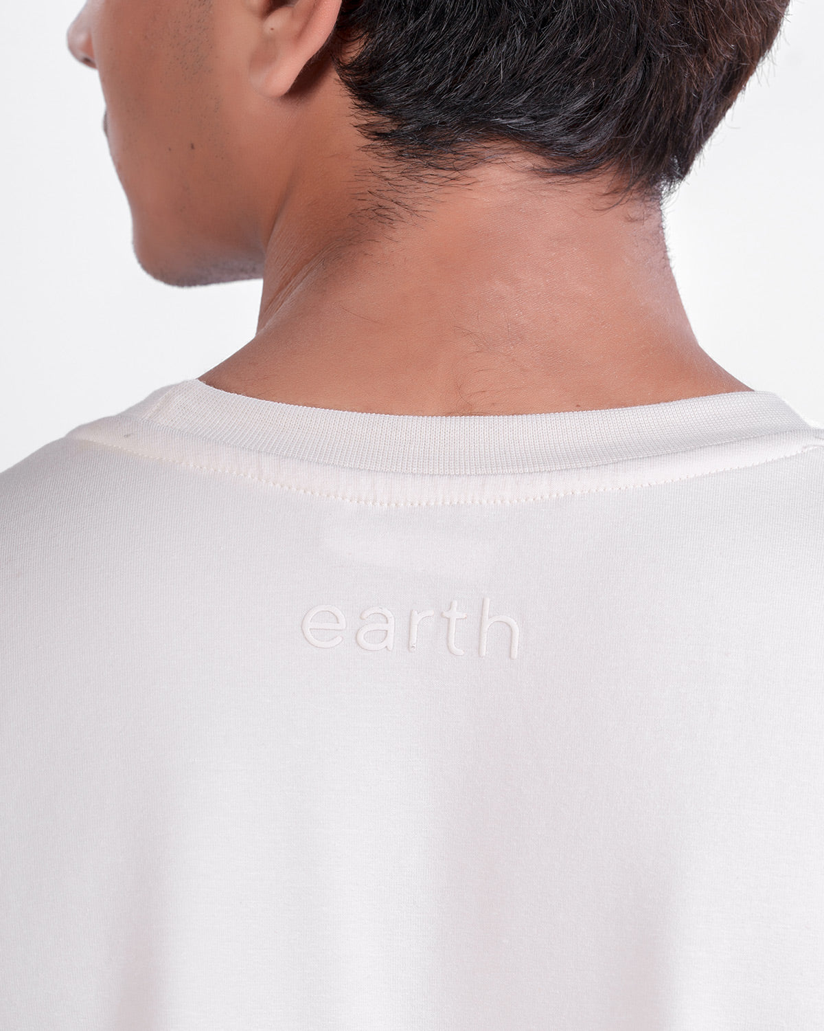 Bone White Oversized Tee — Statement - 5