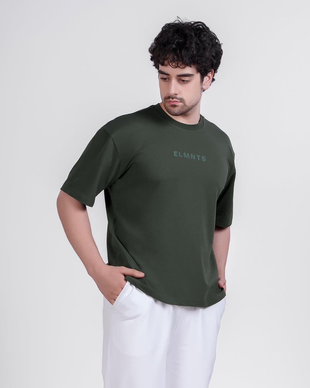 Moss Green Oversized Tee — Signature