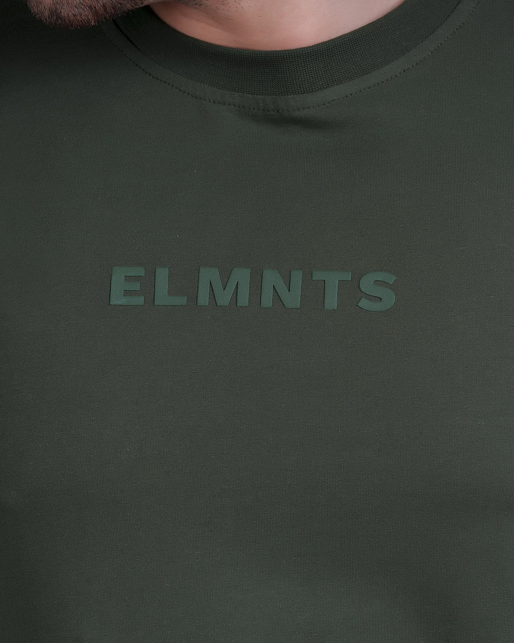 Moss Green Oversized Tee — Signature - 5