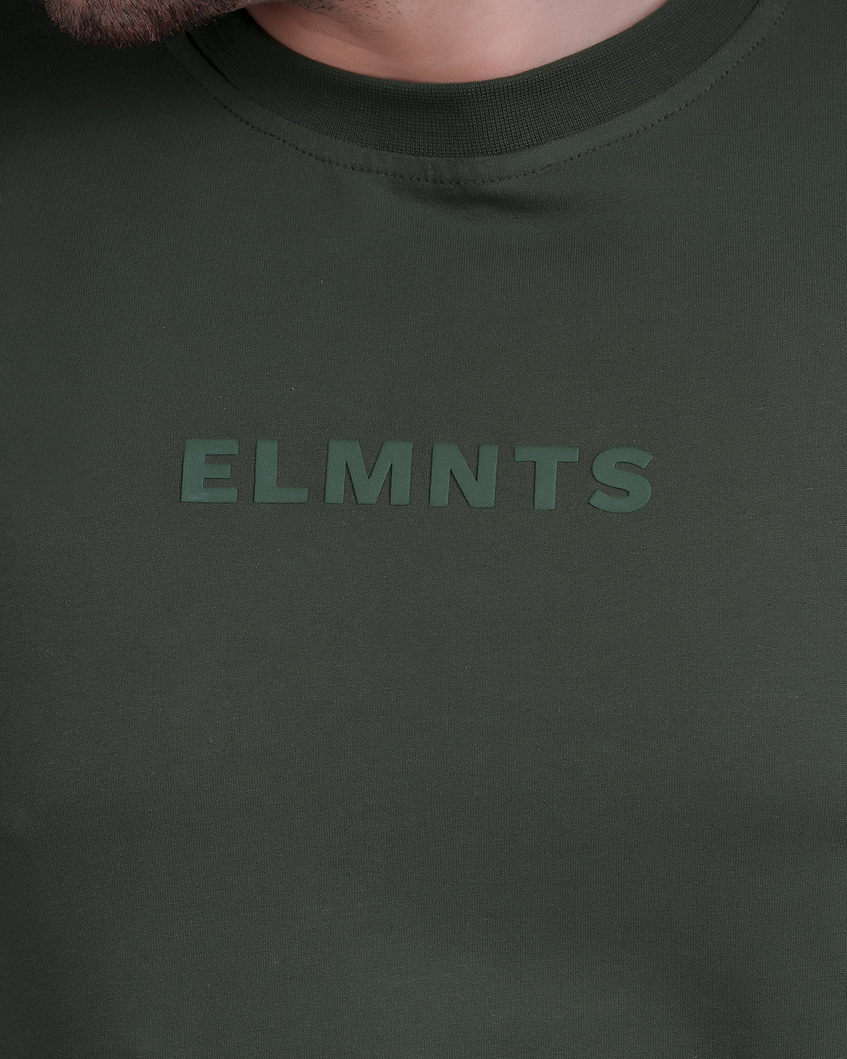 Moss Green Oversized Tee — Signature - 5