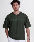 Moss Green Oversized Tee — Statement - 2