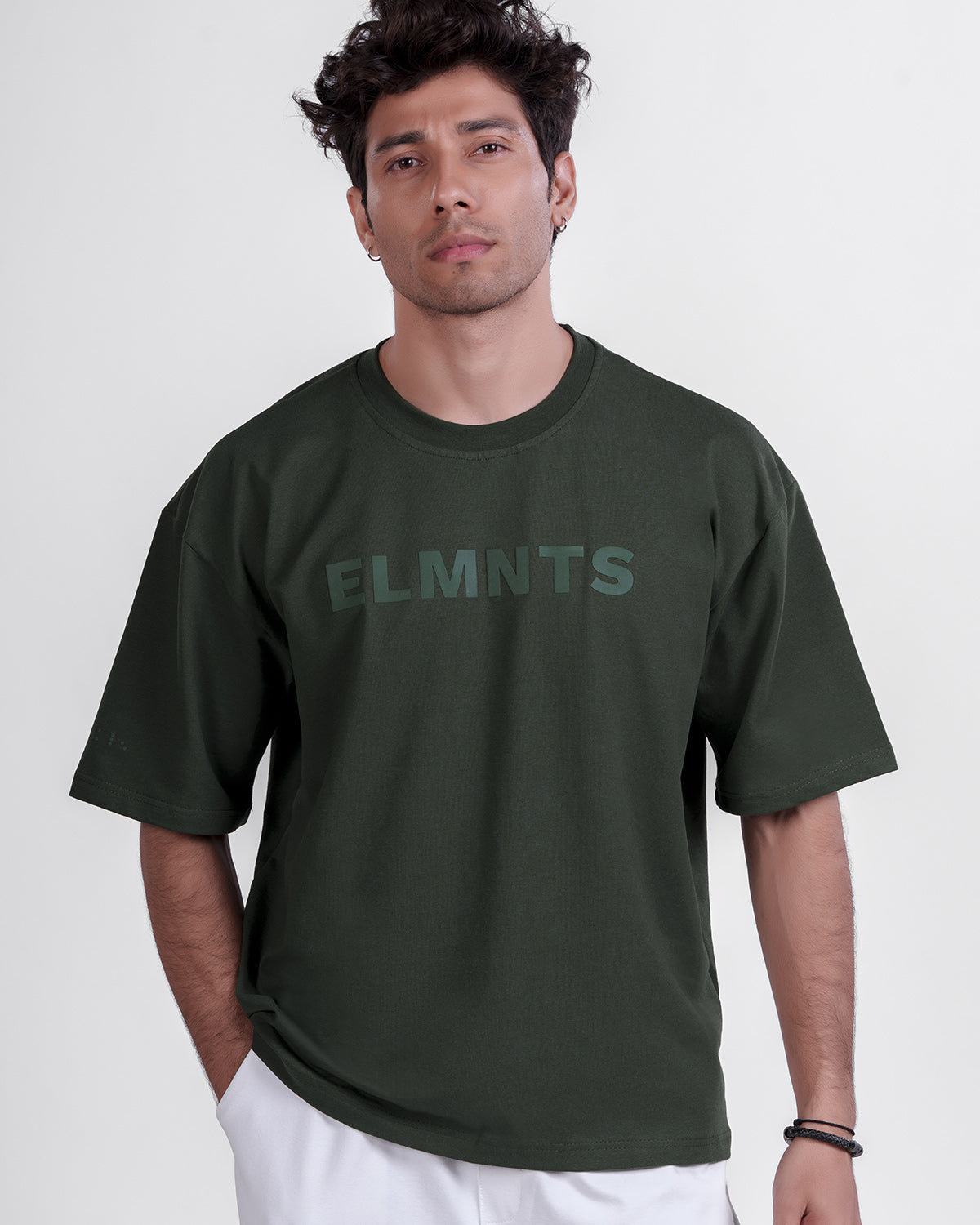 Moss Green Oversized Tee — Statement - 2