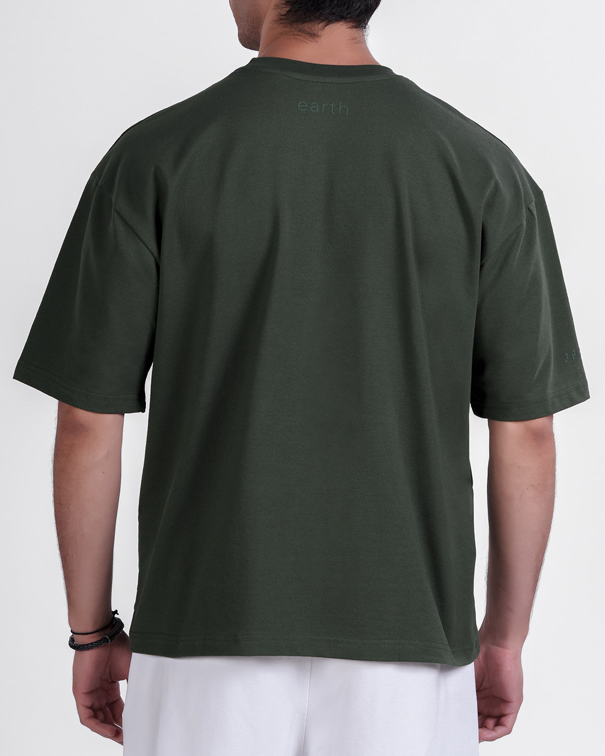 Moss Green Oversized Tee — Statement - 3