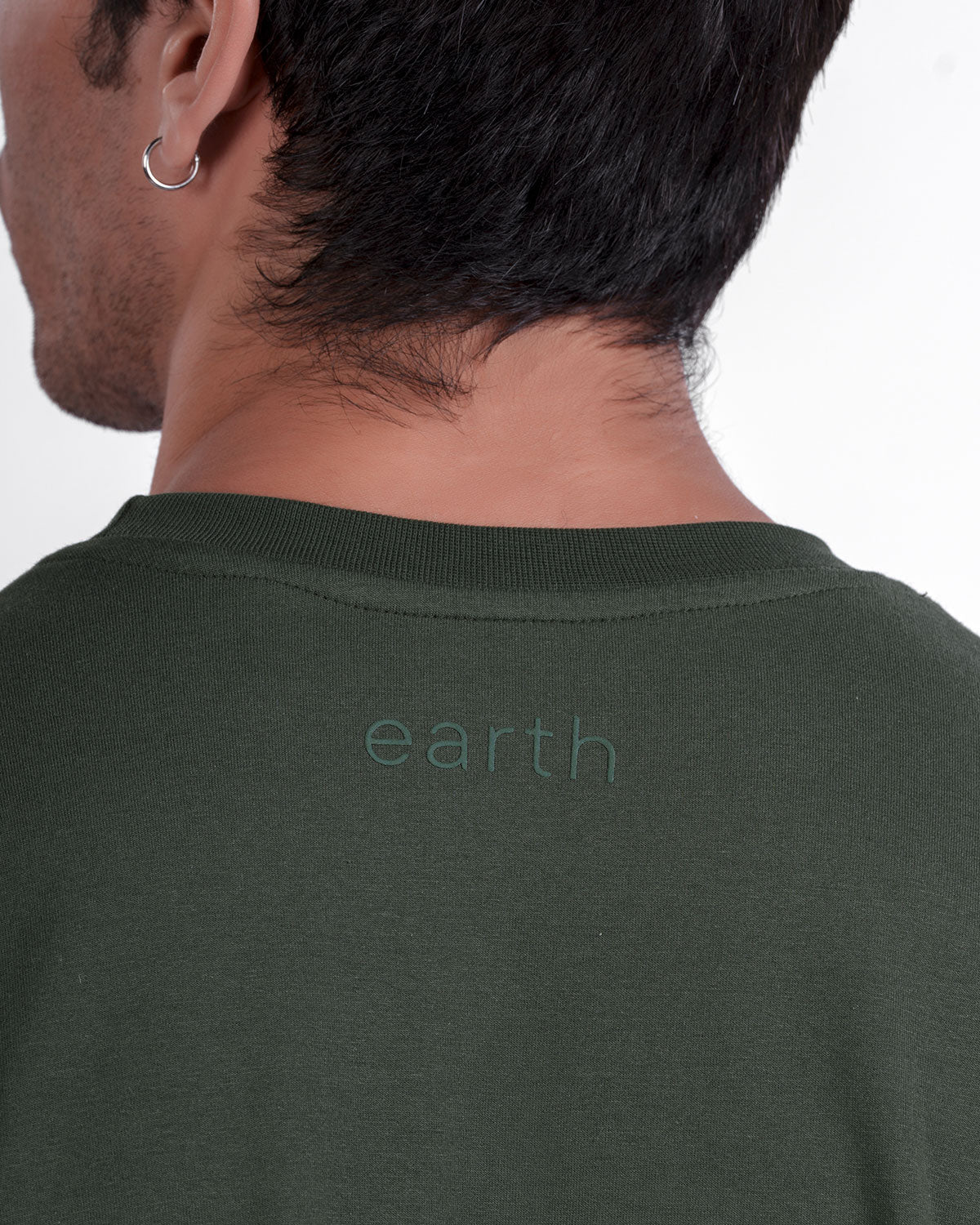 Moss Green Oversized Tee — Statement - 4