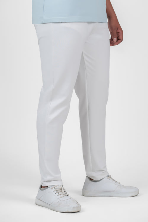 Bright White Regular Pants - 2
