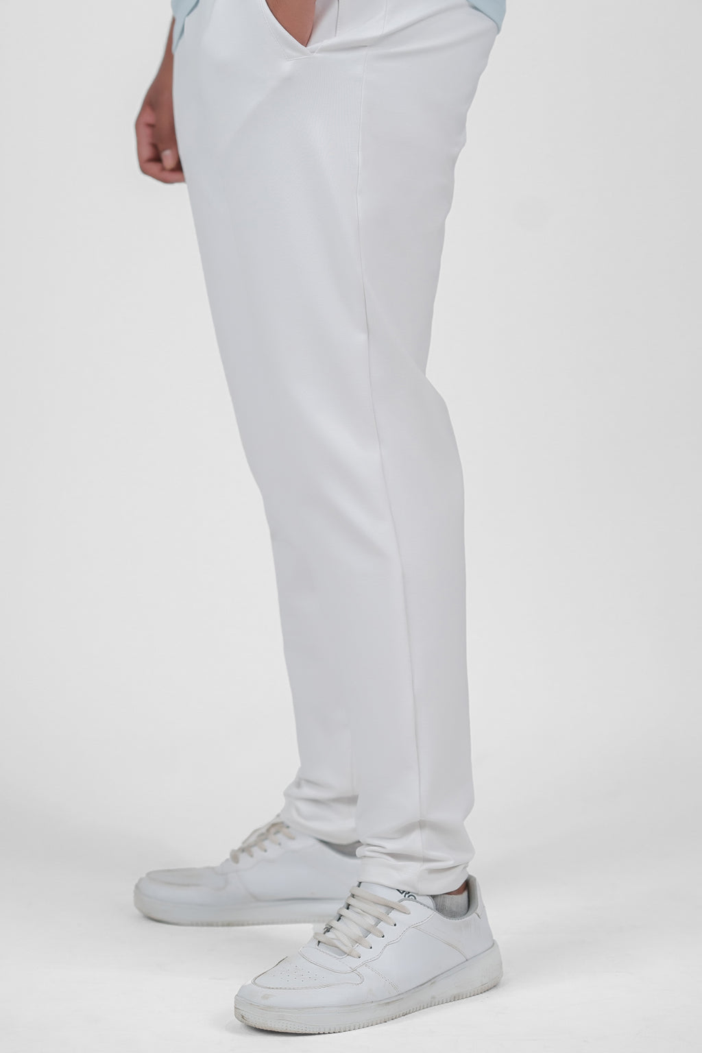 Bright White Regular Pants - 4