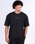 Pitch Black Oversized Tee — Signature