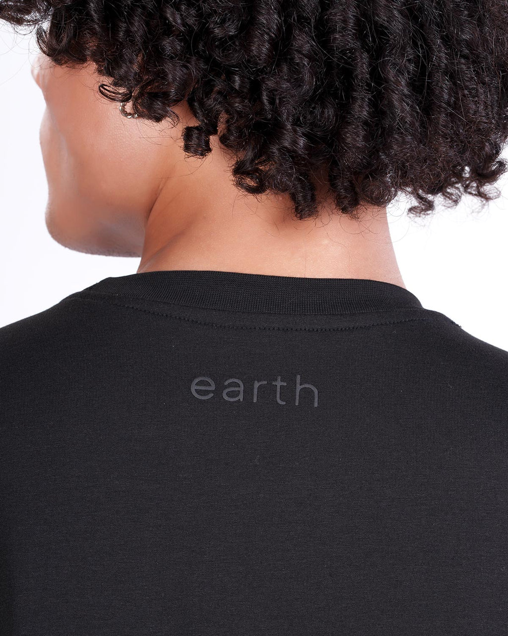 Pitch Black Oversized Tee — Signature - 3