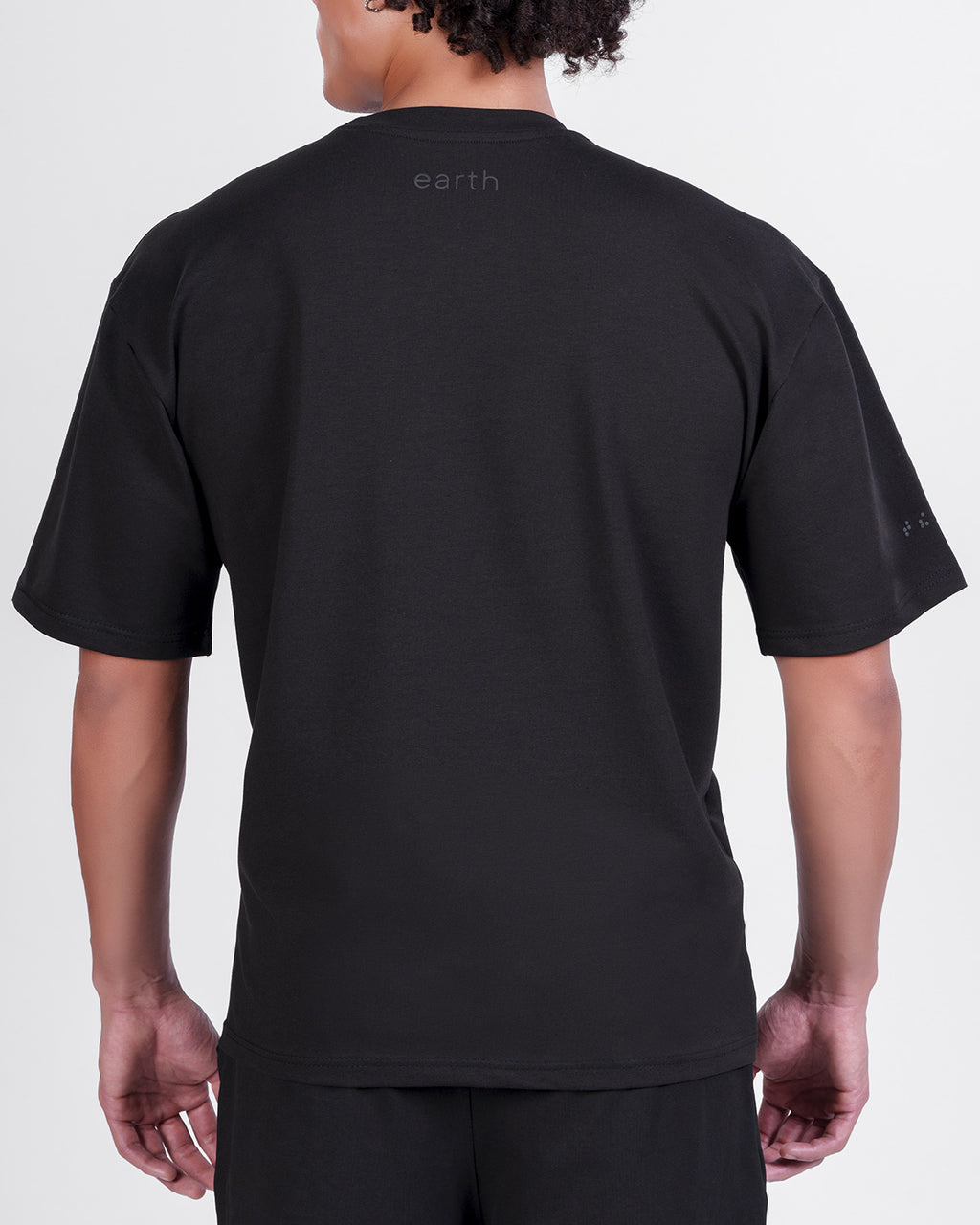 Pitch Black Oversized Tee — Signature - 4