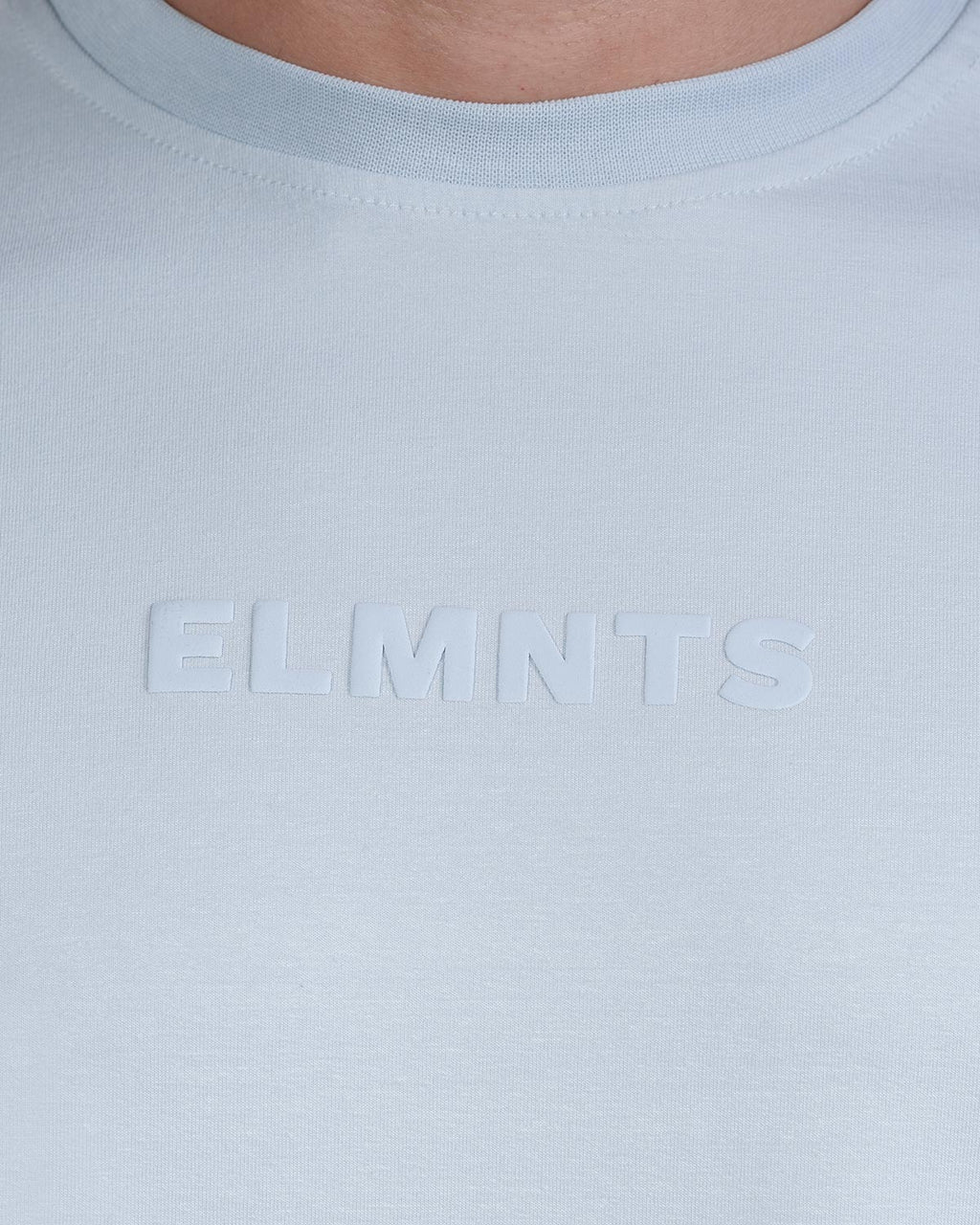 Powder Blue Oversized Tee — Signature - 3
