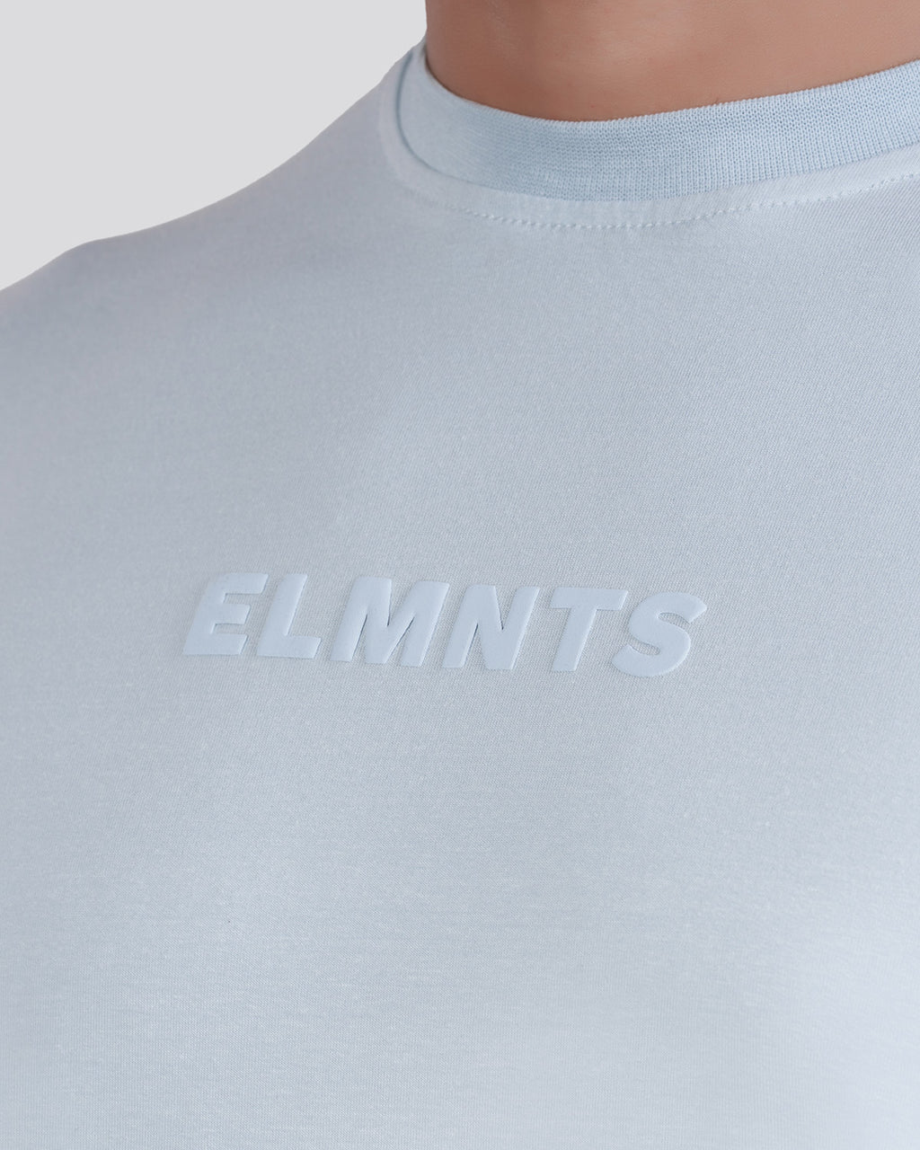 Powder Blue Oversized Tee — Signature - 4