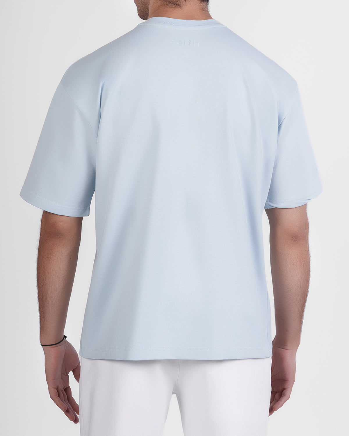 Powder Blue Oversized Tee — Signature - 5