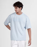Powder Blue Oversized Tee — Statement - 2