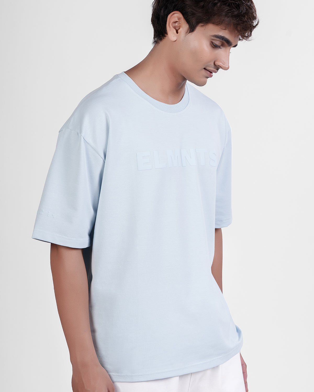 Powder Blue Oversized Tee — Statement - 3