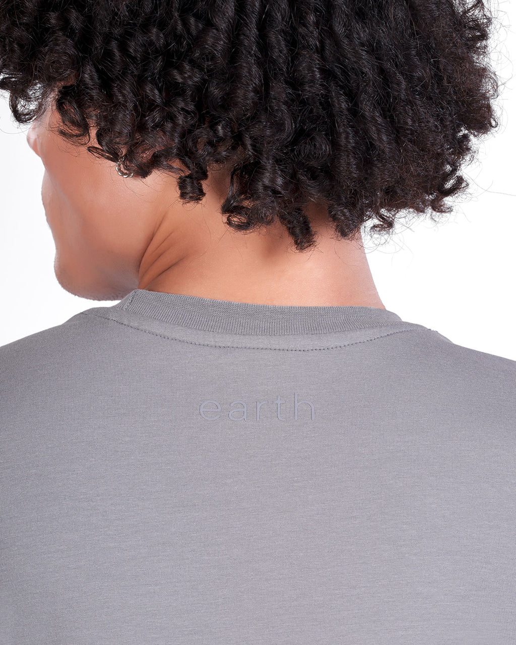 Stone Grey Oversized Tee — Signature - 4