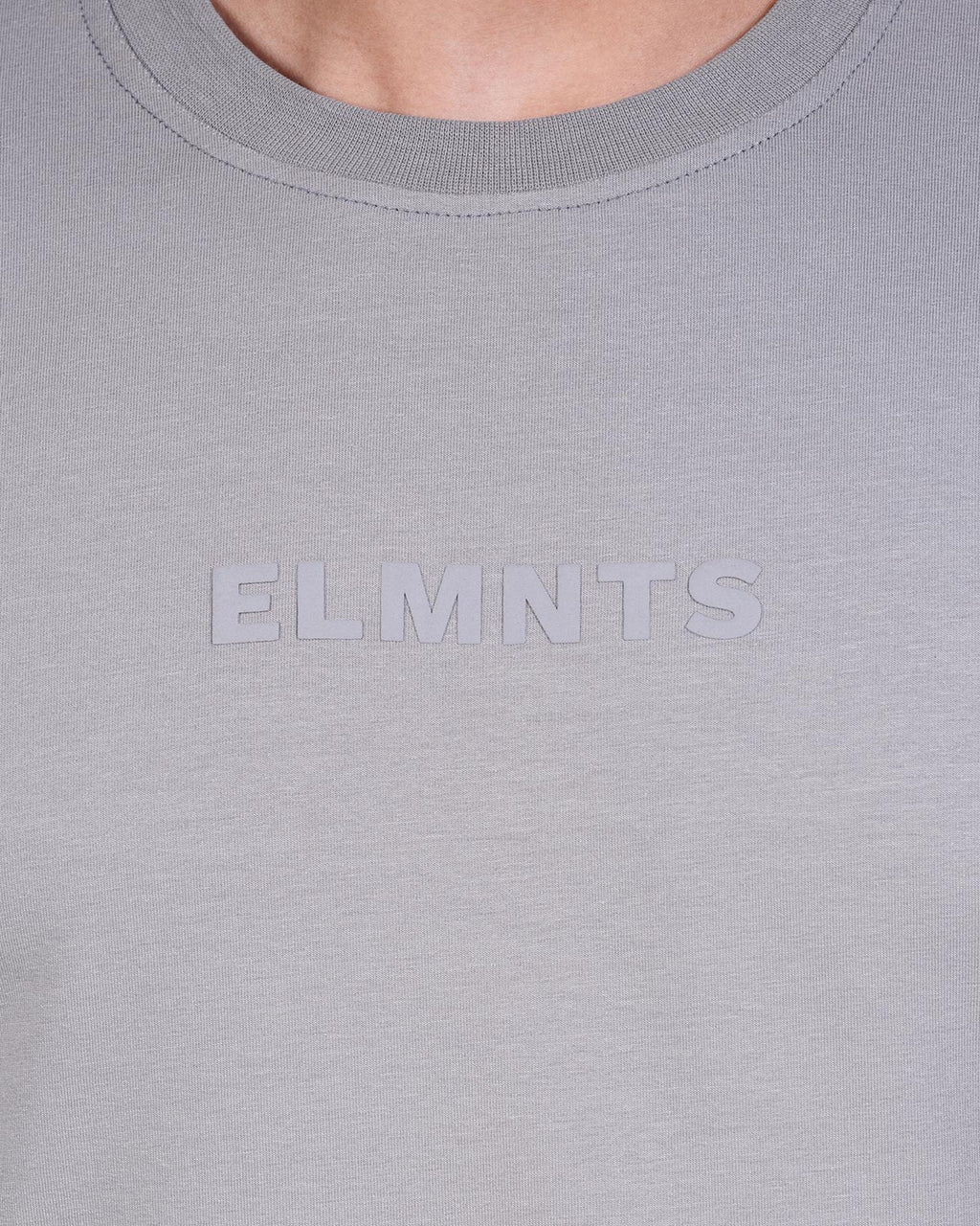 Stone Grey Oversized Tee — Signature - 5