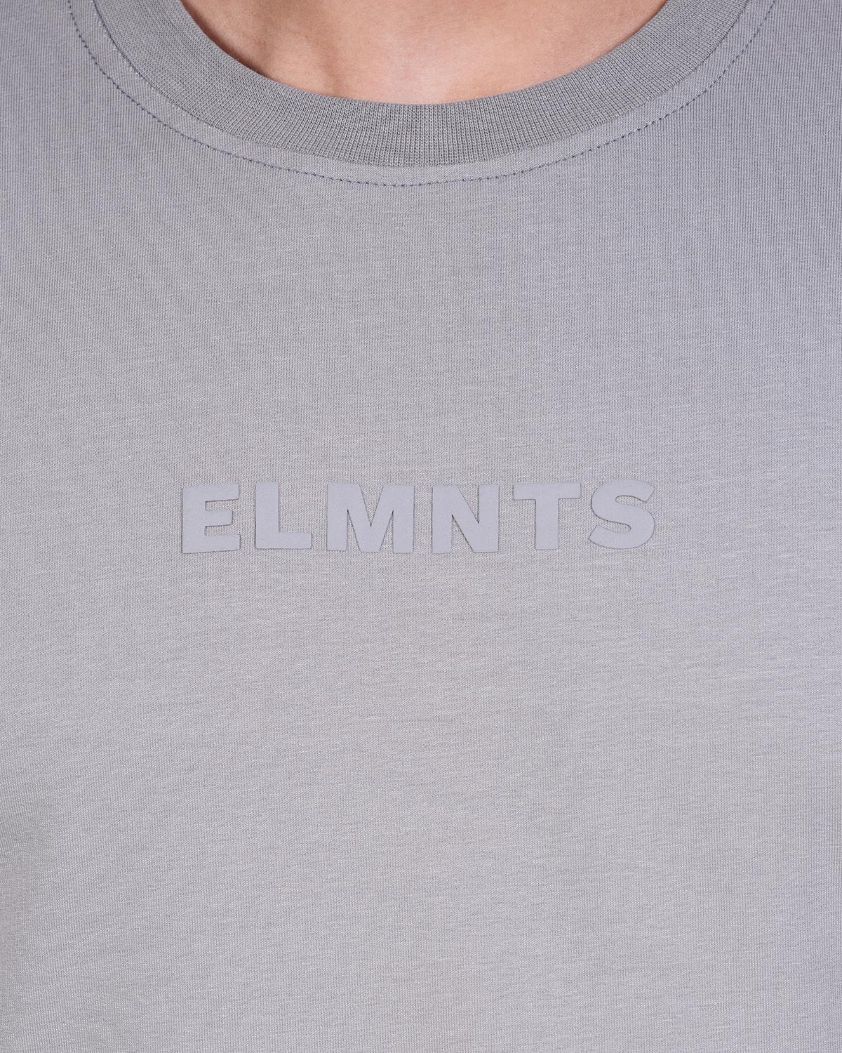 Stone Grey Oversized Tee — Signature - 5