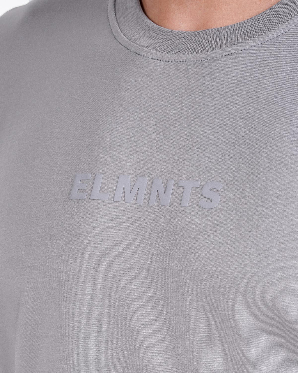 Stone Grey Oversized Tee — Signature - 6