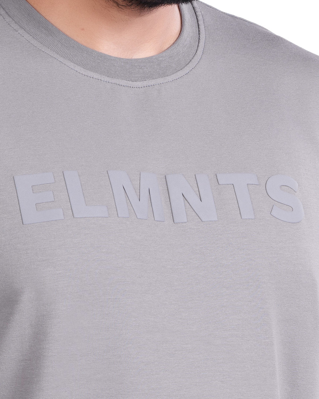 Stone Grey Oversized Tee — Statement - 2