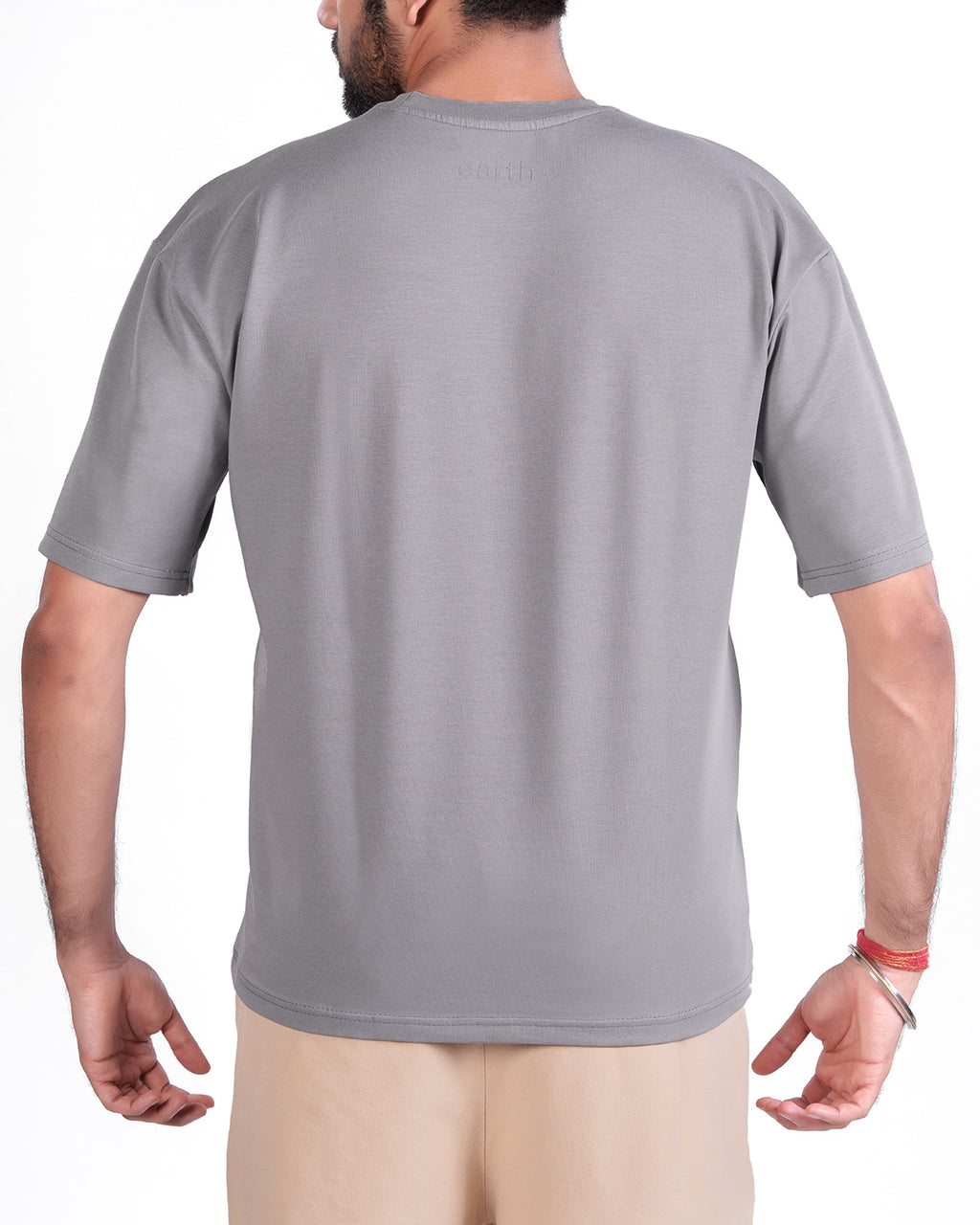 Stone Grey Oversized Tee — Statement - 5