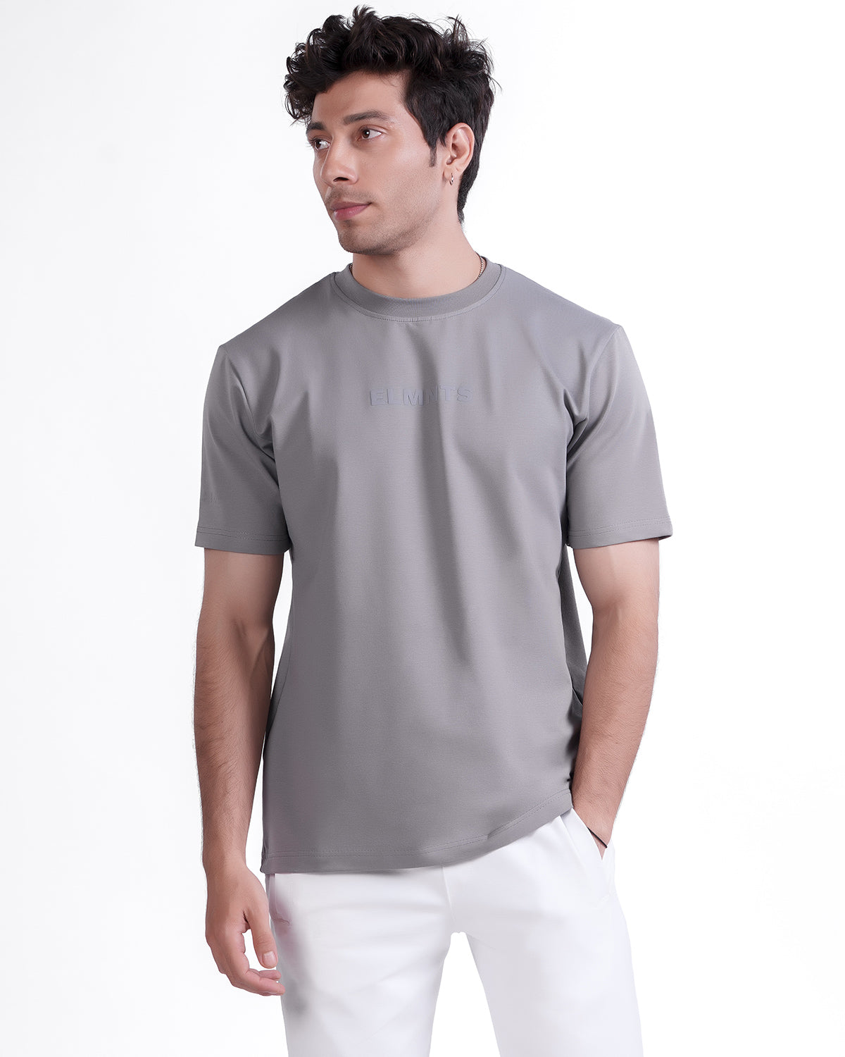 Stone Grey Regular Tee — Signature