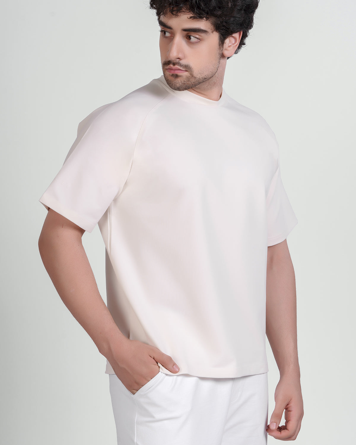 Bone White Raglan Tee - 3