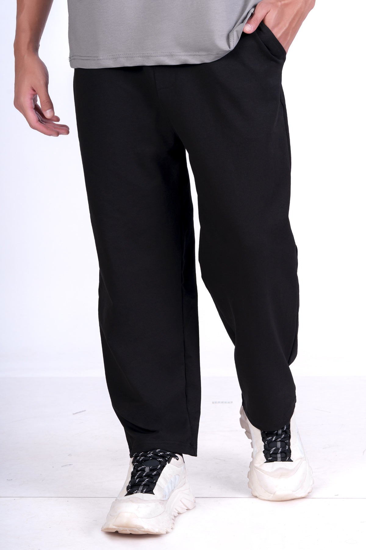 Pitch Black Korean Fit Pants