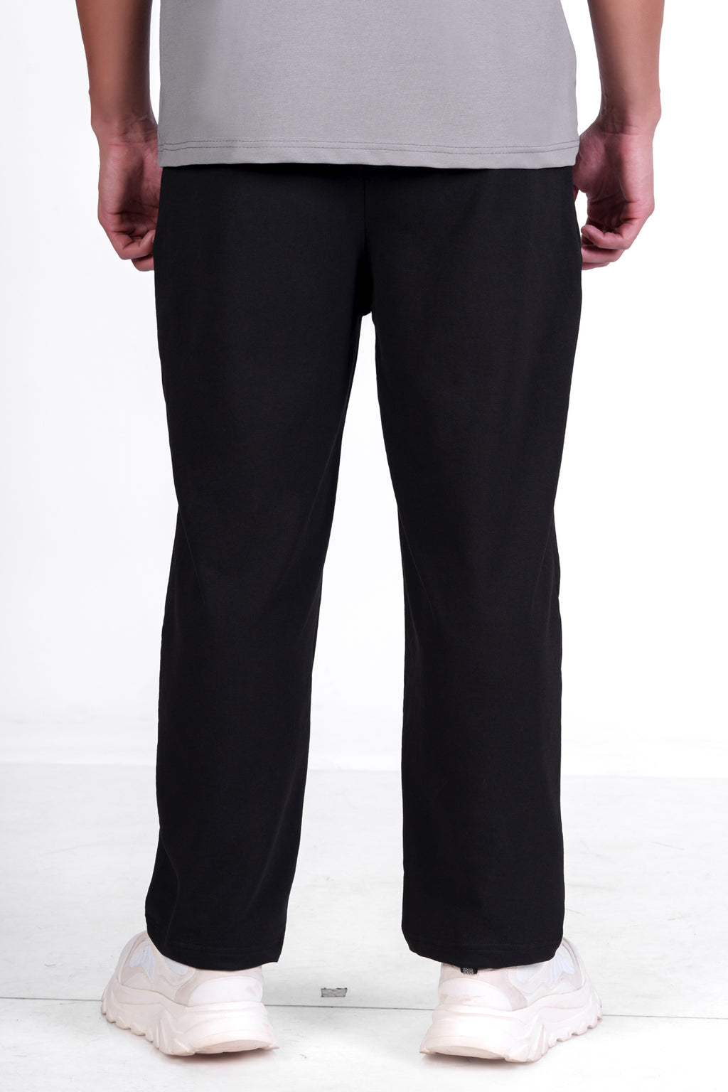 Pitch Black Korean Fit Pants - 4